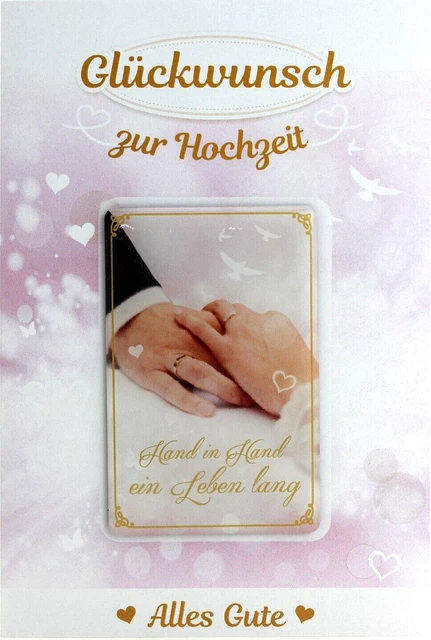HOCHZEITSKARTE SPRUCH EHE Karte zur Hochzeit Glückwunschkarte