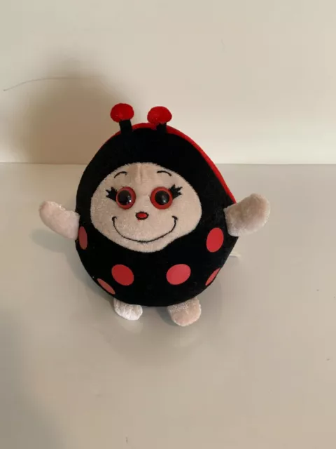 Lady Bug Toy Factory Black Red with Antenna 6" Inch Plush Stuffed Animal