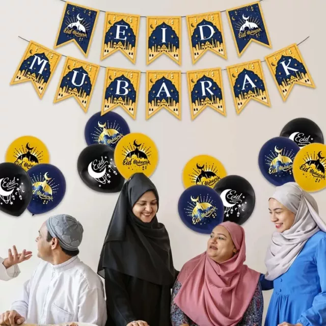 Ramadan Mubarak Dekorationen Eid Mubarak Luftballon Set