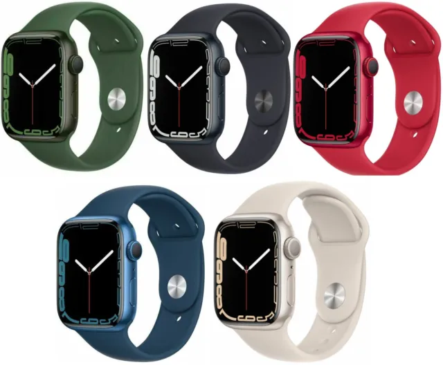 Apple Watch Series 7 41mm 45mm GPS + WiFi + Cellular Aluminum Case - Good