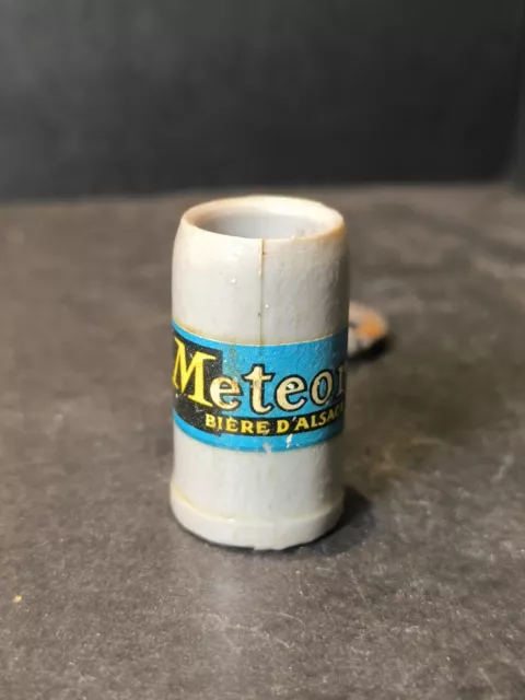 Porte Clé Ancien Chope Bière Meteor