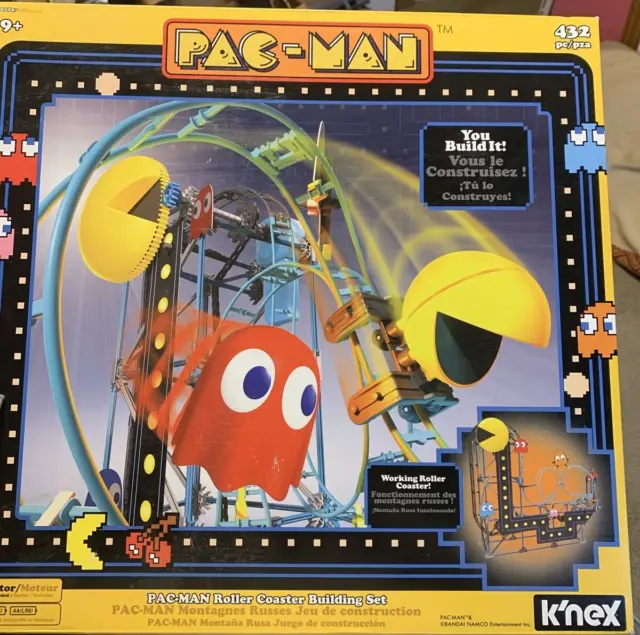 K'nex Knex PACMAN Roller Coaster Building Set Motorized DIY Toy 432 Pieces