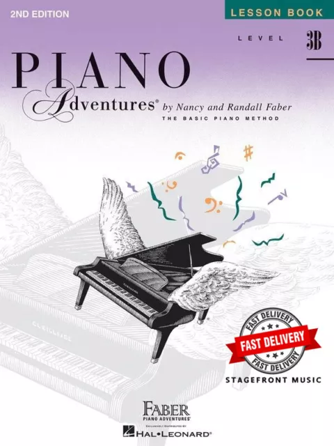 PIANO ADVENTURES LEVEL 3B LESSON BOOK 2nd EDITION  - RANDALL FABER, NANCY FABER