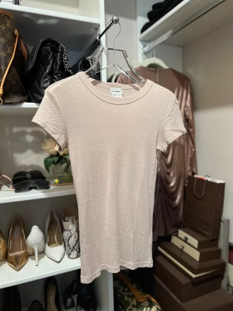 Michael Stars for Anthropologie Shine Tee - Beige Size OS