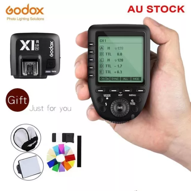 AU STOCK Godox XPro-N 2.4G Wireless Flash Trigger +X1R-N Receiver For Nikon DSLR