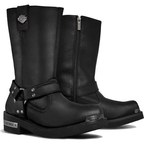 HARLEY DAVIDSON LANDON Mens Biker Boot Inspired Harness Boots Size 812