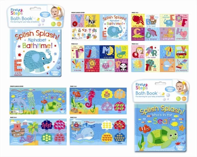 Soft Floating Bath Book Educational & Fun Bath Toy for Baby Splish Splash