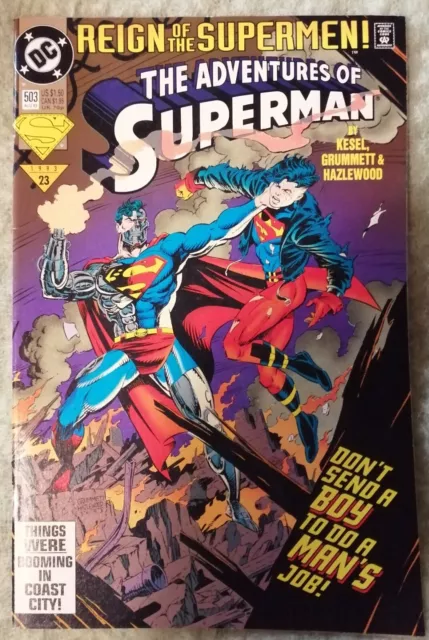 Adventures Of Superman 503 Reign Of The Supermen Dc Comics Vo Superboy 1993 23