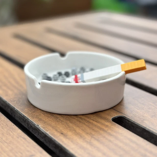 LEGO INSPIRED CIGARETTE and Ashtray Exclusive Custom Bundle Genuine Ceramic  £15.39