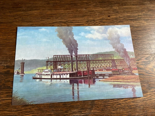 Vintage Union Pacific Railroad Steam ship Morning & Luncheon Menu 1970  * NOS *