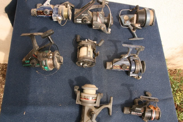 Lot De 6 Moulinets De Pêche Vintage Mitchell - Eau Douce - État D'usage