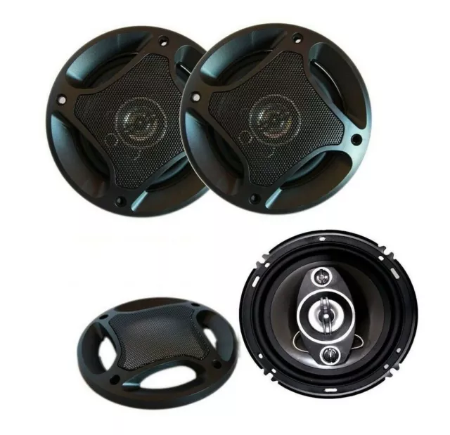 Coppia Casse Auto Altoparlanti 16 Cm 2 Vie 500 W Watt Speaker 3