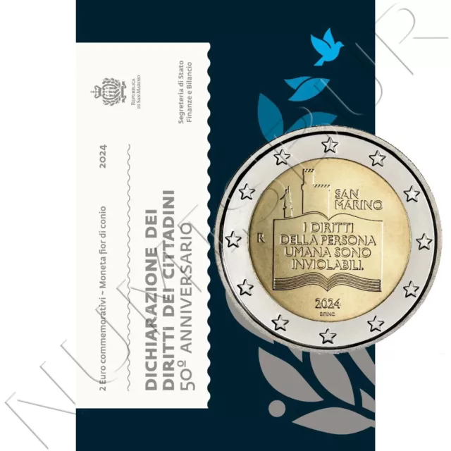 SAN MARINO 2 euro 2024 -  50 aniversario de los Derechos del Ciudadano 2 €