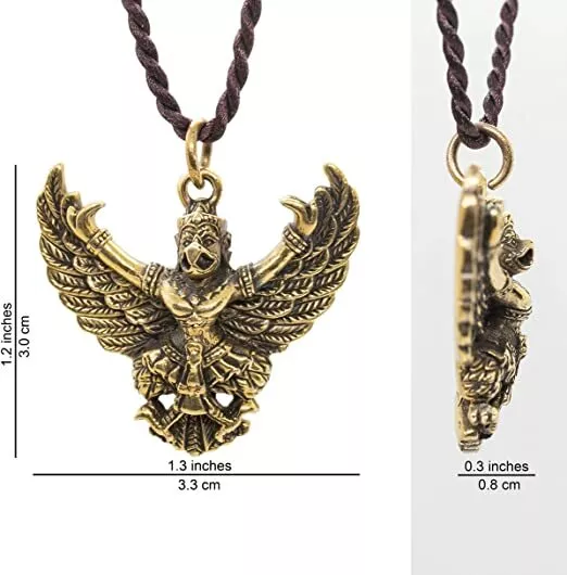 Garuda Bird Powerful Thai Amulet Pendant Lucky Talisman Protection FREE Necklace 2