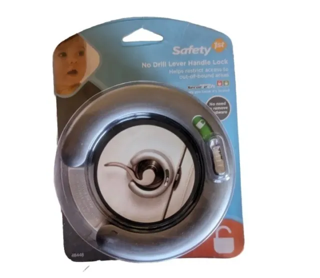 Safety First No Drill Lever Lock Handle Lock for Kids Child Security Protection