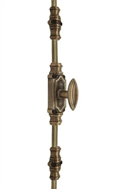 Wardrobe Door Espagnolette Bolt/Cremone Bolt Upto 9 Ft Polished Brass Unlcquered