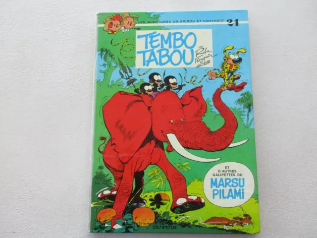 Spirou Et Fantasio T24 Etat Be/Tbe Tembo Tabou Edition Originale 1974 Refv3