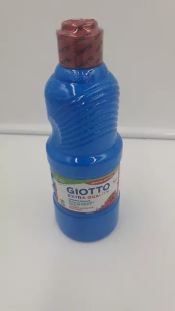 GIOTTO 500ml extra Quality Farbe malen zeichnen gebrauchsfertige Malfarbe blau