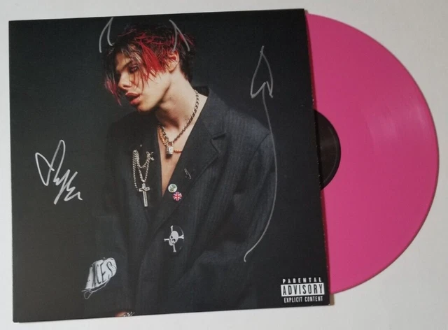 Yungblud REAL SIGNED Self Titled Vinyl Record #3 Pink Color JSA COA + artwork
