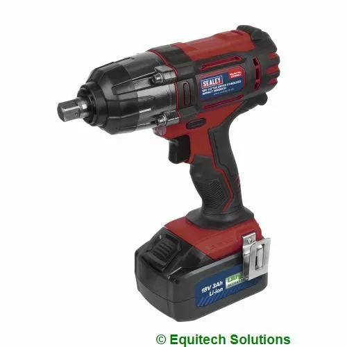 Sealey CP400LI Cordless Impact Wrench 18V 3Ah Li-ion 1/2" Drive 400Nm 295lb.ft