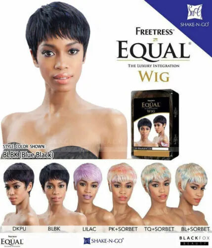 Freetress Equal Short Boy Cut Hair Wig Hailey (Colour 1B)