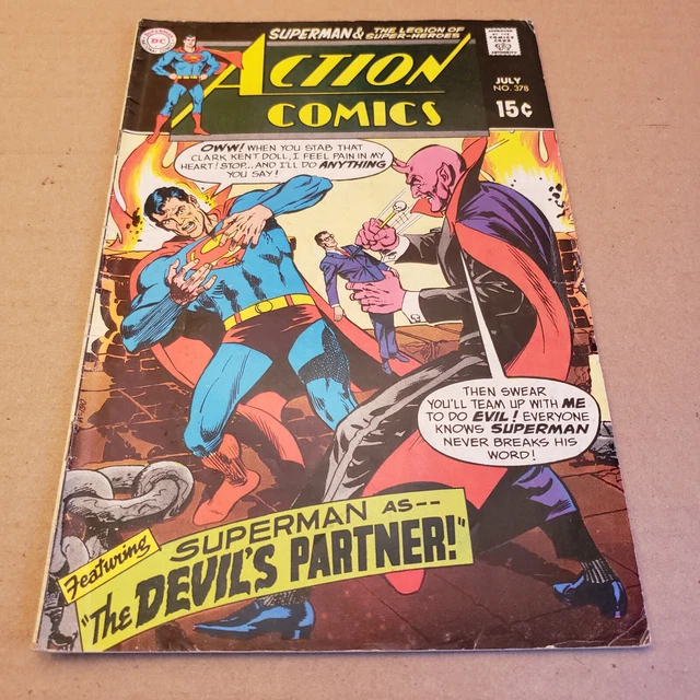 ACTION COMICS #378 (DC:1969) Superman as Devil's Partner VG (4.0)