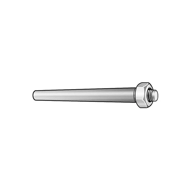 GRAINGER APPROVED U51562.250.0100 Taper Pin,Threaded,18-8 SS,#4 x 1,PK5
