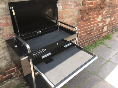 Blue-Point Roll Cart 4 Drawer Tool Box, Service Trolley KRBC7TBPC Snap-on Black 6