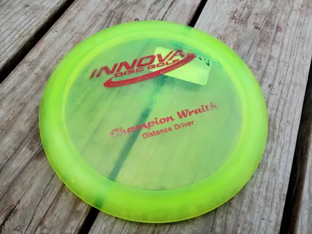 Innova PFN Champion Wraith 170g Yellow Disc Golf Distance Driver OOP RARE