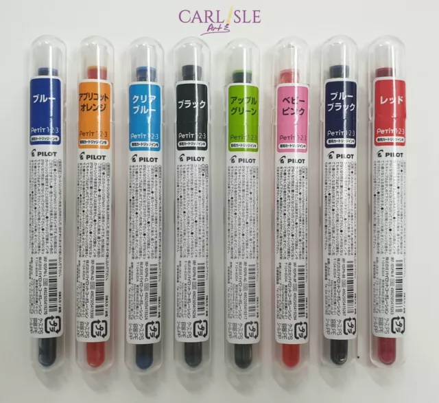 Pilot Petit Refill Cartridges - 3 Pack - Choose Your Colour