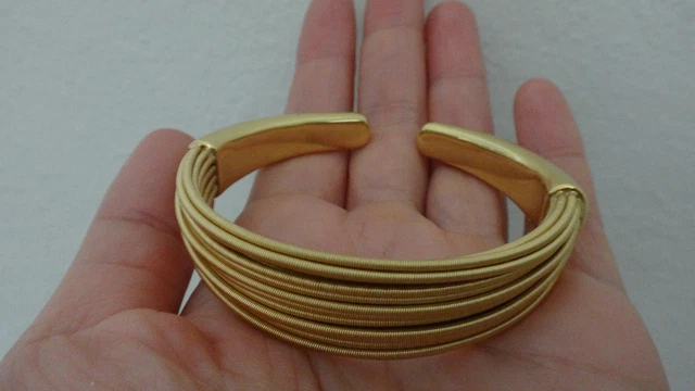 Marco Bicego 18k Yellow Gold Santorini Bracelet Bangle Cuff Marco Bicego 18k Yellow Gold Santorini Bracelet Bangle Cuff