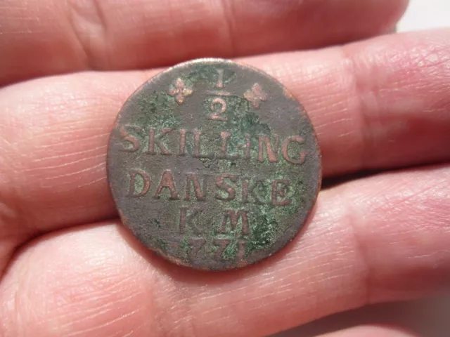 1771 Denmark 1/2 Skilling