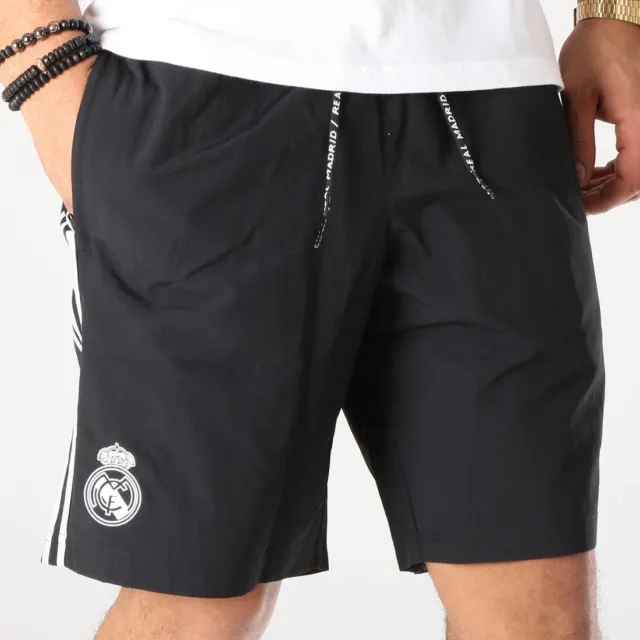 adidas 3S Real Madrid Training Football Shorts Black Woven Short Size XL Mens