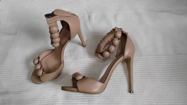 Tony Bianco - 'Ader' - Nude Strappy Heels - Size 9