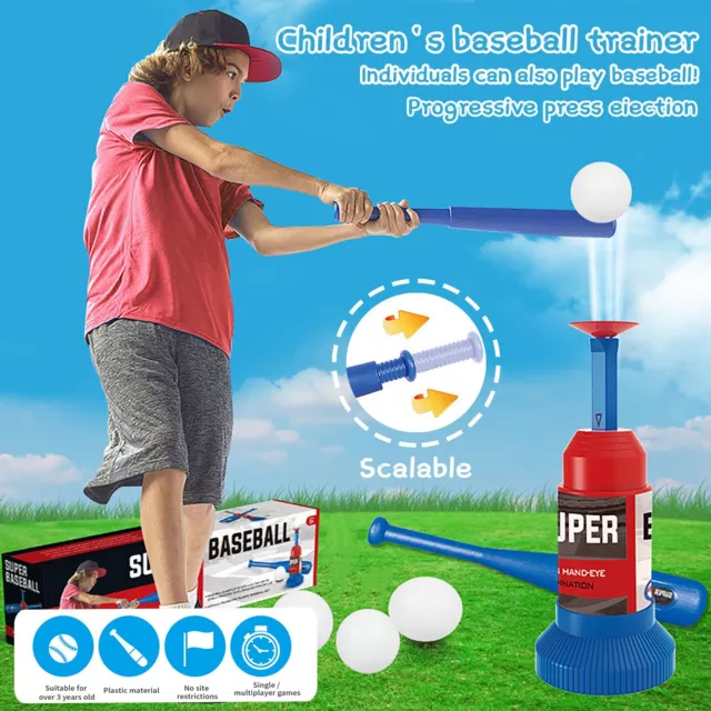 Tee Ball Set, Automatic Baseball Launcher Outdoor Toys Easter Basket Stuffers