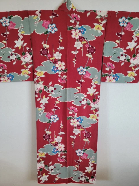 Antique Japanese Silk Kimono  , gown, Dressing,Lingerie, Nightwear,と