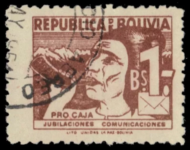 BOLIVIA RA19 - Postilion "Postal Tax" (pf29744)