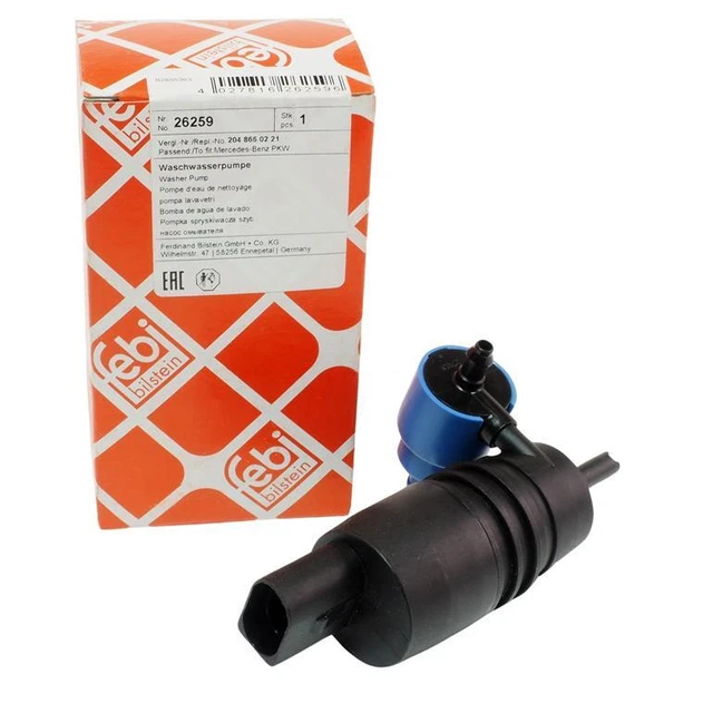 Pompe De Lave-Glace Febi-Bilstein 26259 - Duale 12V - Compatible VW, Audi, Mercedes, Seat