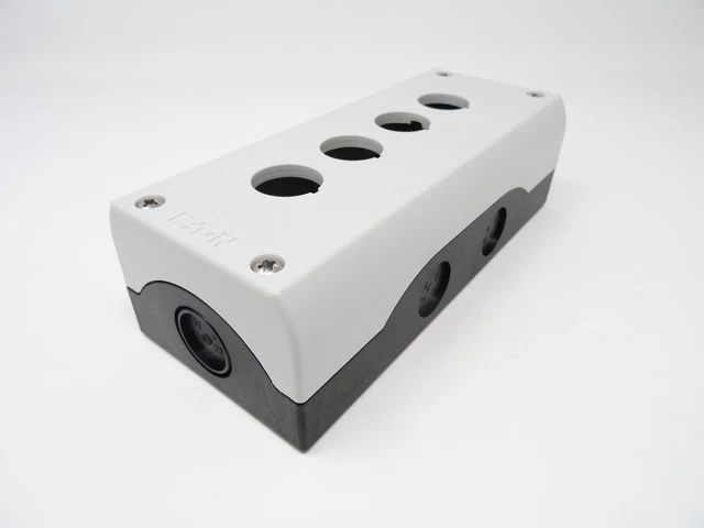 SCHNEIDER ELECTRIC HARMONY XALD 4-Hole Empty Control Box Light Dark ...