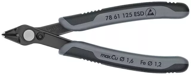 Knipex 78 61 125 Électronique Super-Knips 125mm Marron Doré ESD