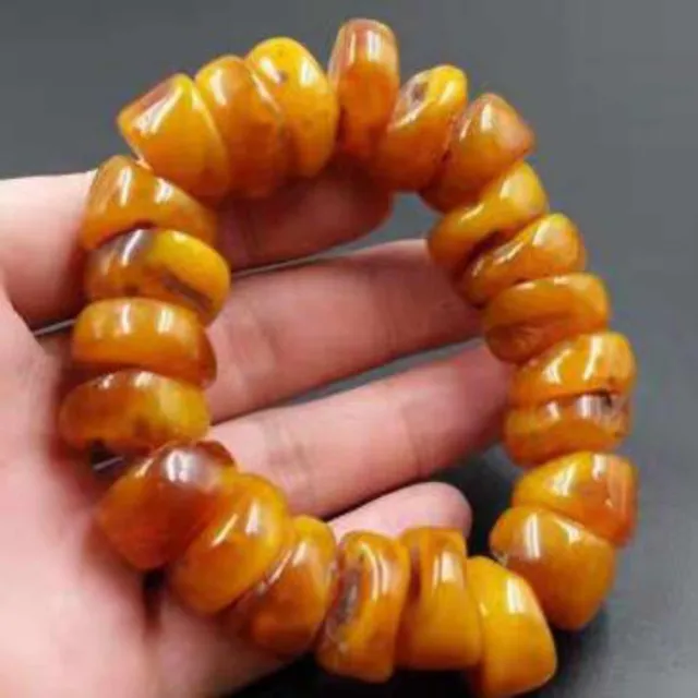 Retro abacus bead amber bracelet amber beeswax bracelet bracelet Gift