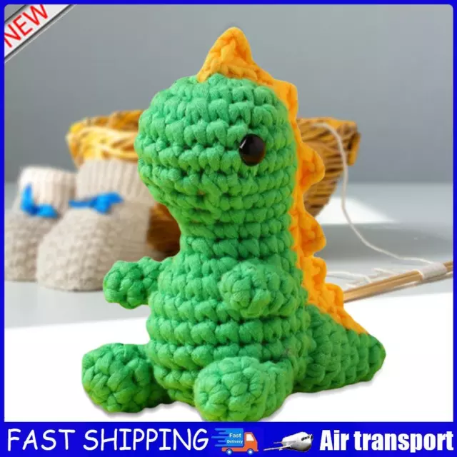 Dinosaurs Crochet Kit Crochet Animal Kit with Crochet Yarn & Tool (Dinosaur) AU