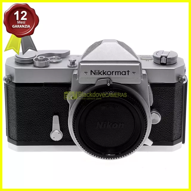 Nikon Nikkormat FT-N Silver fotocamera reflex a pellicola, macchina fotografica.