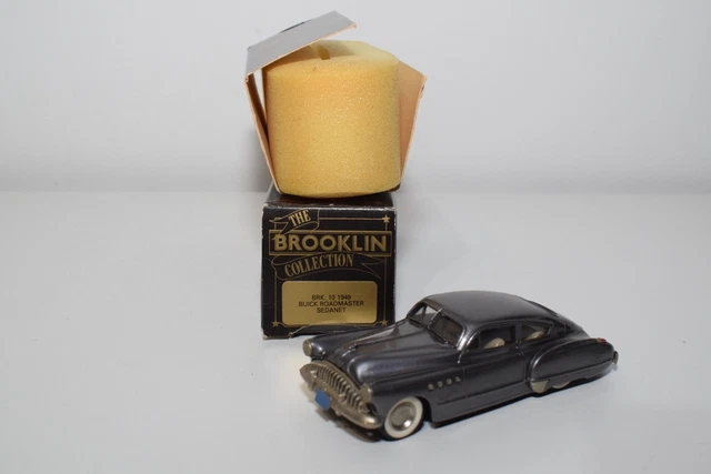 Miniature Brooklin 1/43 DeSoto Station Wagon 1949 - Taxi, Métal Blanc, Collection