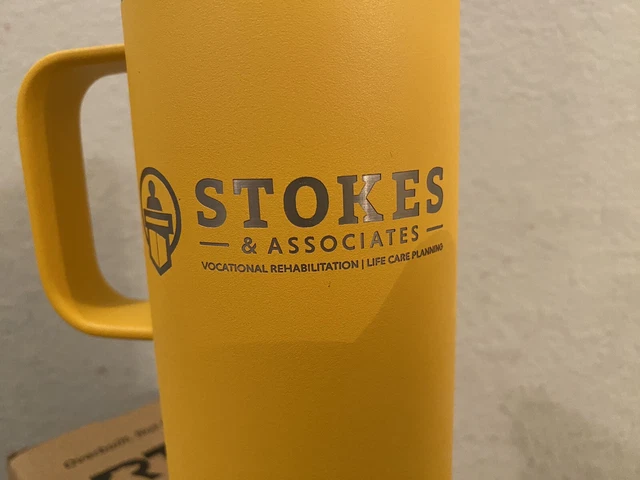 RTIC 16 oz Stainless Steel Travel Coffee Cup Vacuum Insulated, Amber Yellow 3