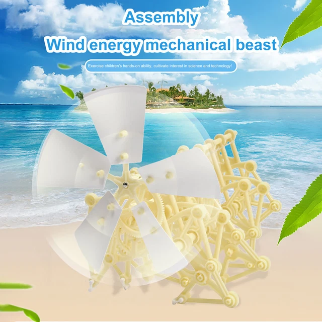 Wind Energy Power DIY Self-Assembled Wind Energy Beast, Birthday Creative