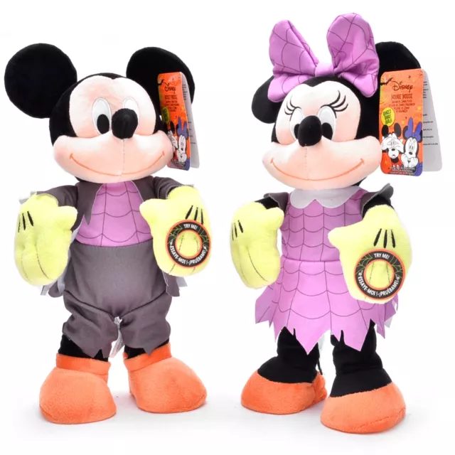 DISNEY MICKEY MINNIE Mouse Halloween Dancing Haunted Zombie Musical ...
