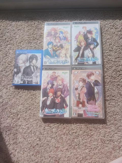 Japanese Game Lot 4 Psp Games And 1 Ps Vita