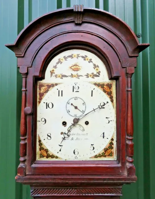 8 Day Longcase Clock by Peter Barratt of St Day - Cornwall.