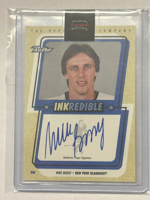 1999-00 Upper Deck Retro Mike Bossy Inkredible #MB Auto NY Islanders Autograph